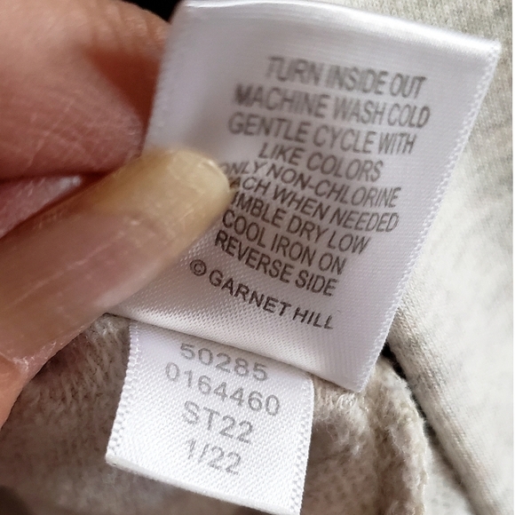 Garnet Hill Cardigan Women's Gray L Oversized Relaxed Athleisure Comfy Sweater - Picture 14 of 14